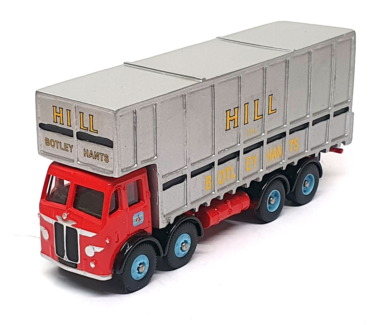 Lledo 1/76 Scale DG176018 - Leyland 8W Cattle Trck Hill Of Botley - Red/Silver