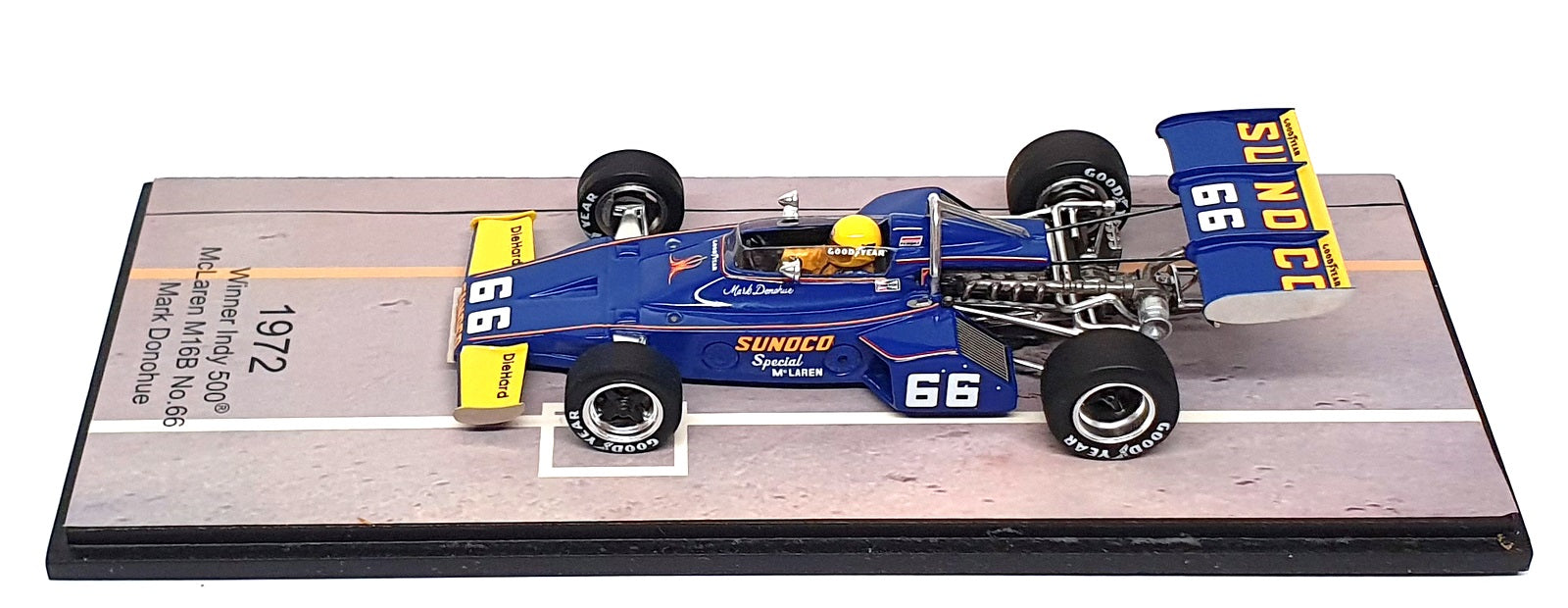Spark 1/43 Scale 43IN72 - McLaren M16B #66 Winner Indy 500 1972 Donohue
