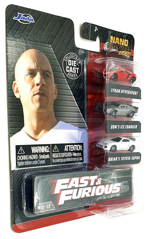 Jada Approx 4cms long 32482 3 Piece Set Lykan Hypersport Charger Toyota F&F