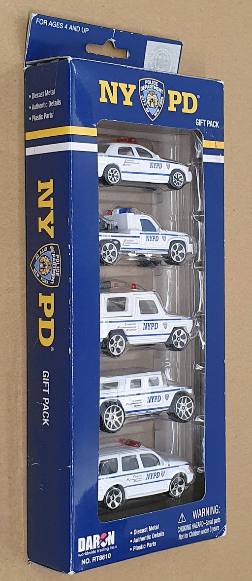 Daron 1/64 Scale RT8610 - New York Police Dept. NYPD 5 Piece Gift Pack