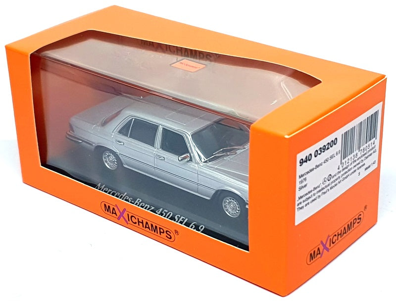 Maxichamps 1/43 Scale 940 039200 - 1976 Mercedes Benz 450 SEL 6.9 - Silver