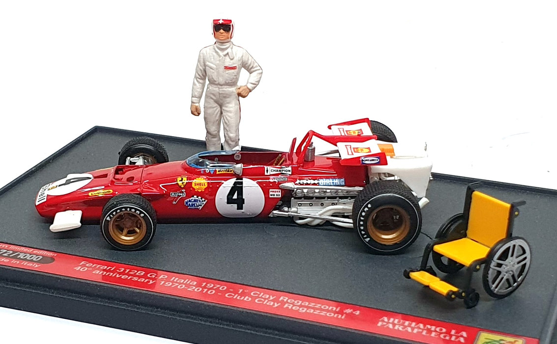 Brumm 1/43 Scale S10/19 - F1 Ferrari 312B #4 Winner Italy GP 1970 Regazzoni