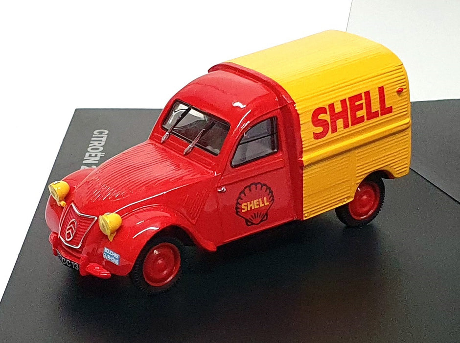 Norev 1/43 Scale 156023 - 1955 Citroen 2CV Azu Truck Shell - Red/Yellow