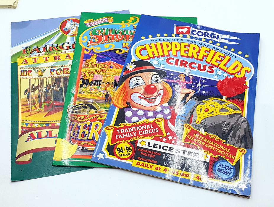 Corgi Chipperfields Collection 1995 Calendar And Fairground Promotional Booklets