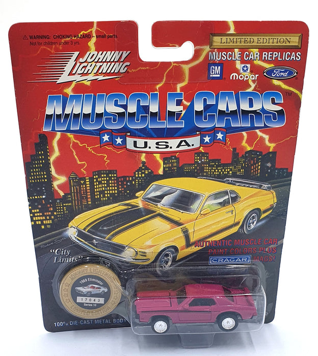 Johnny Lightning 1/64 Scale 200-200 Muscle Cars USA 1969 Mercury Eliminator Pink