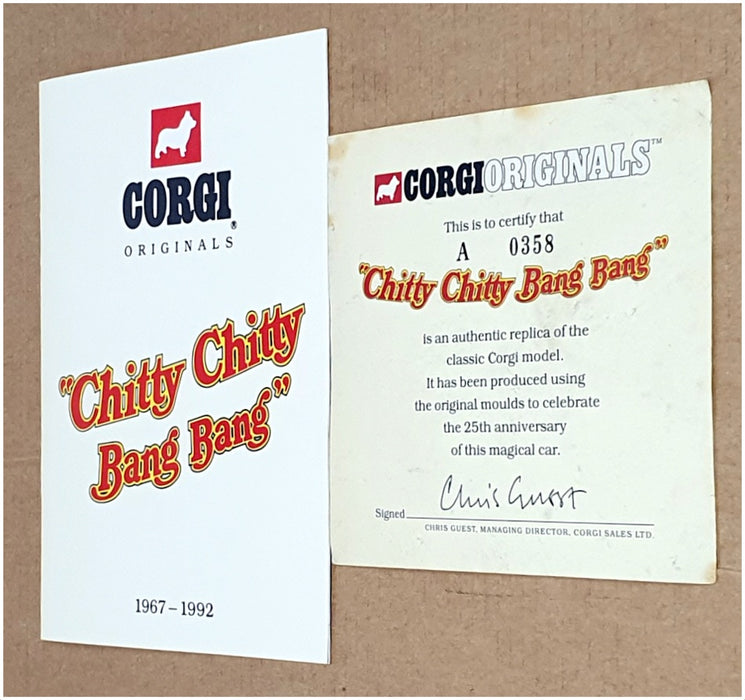 Corgi Appx 12cm Long Diecast C28224 - Chitty Chitty Bang Bang 25th Anniversary
