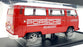 KK Scale 1/18 Scale KKDC181364F - 1972 VW T2b Bus Porsche Racing Team - Red
