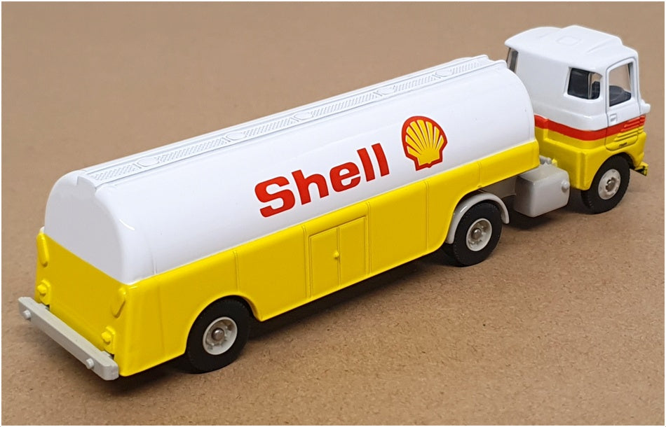 Lledo 1/76 Scale DG175003 - Scammell Handyman Tanker (Shell) - White/Yellow