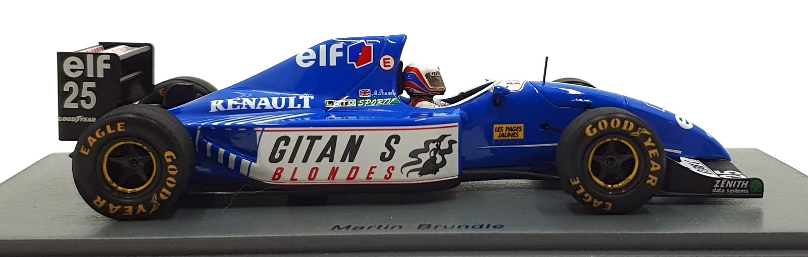 Spark 1/43 Scale S3977 - Ligier JS39 #25 South African GP 1993