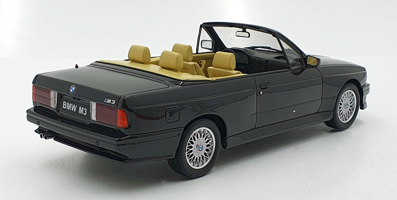Otto Mobile 1/18 Scale Resin OT1012 - 1989 BMW E30 M3 Convertible - Met Black 