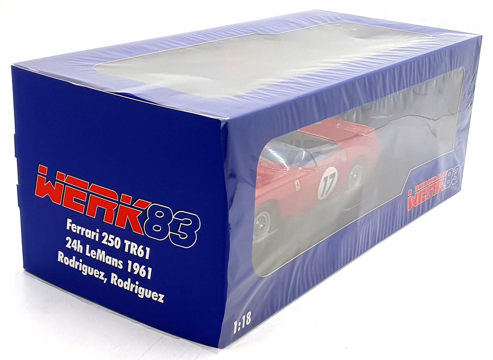 Werk83 1/18 Scale Diecast  W18046005 - Ferrari 250 TR61 #17 24Hr Le Mans 1961