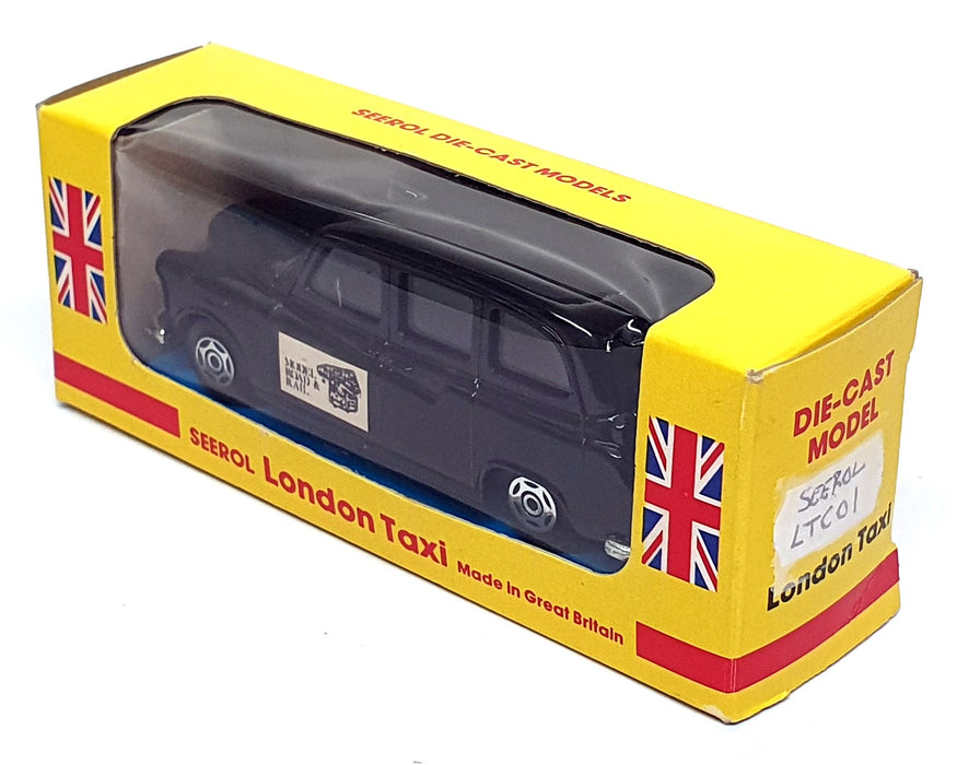 Seerol Appx 10cm Long Diecast LTC01 - Austin FX4 London Taxi Cab - Black