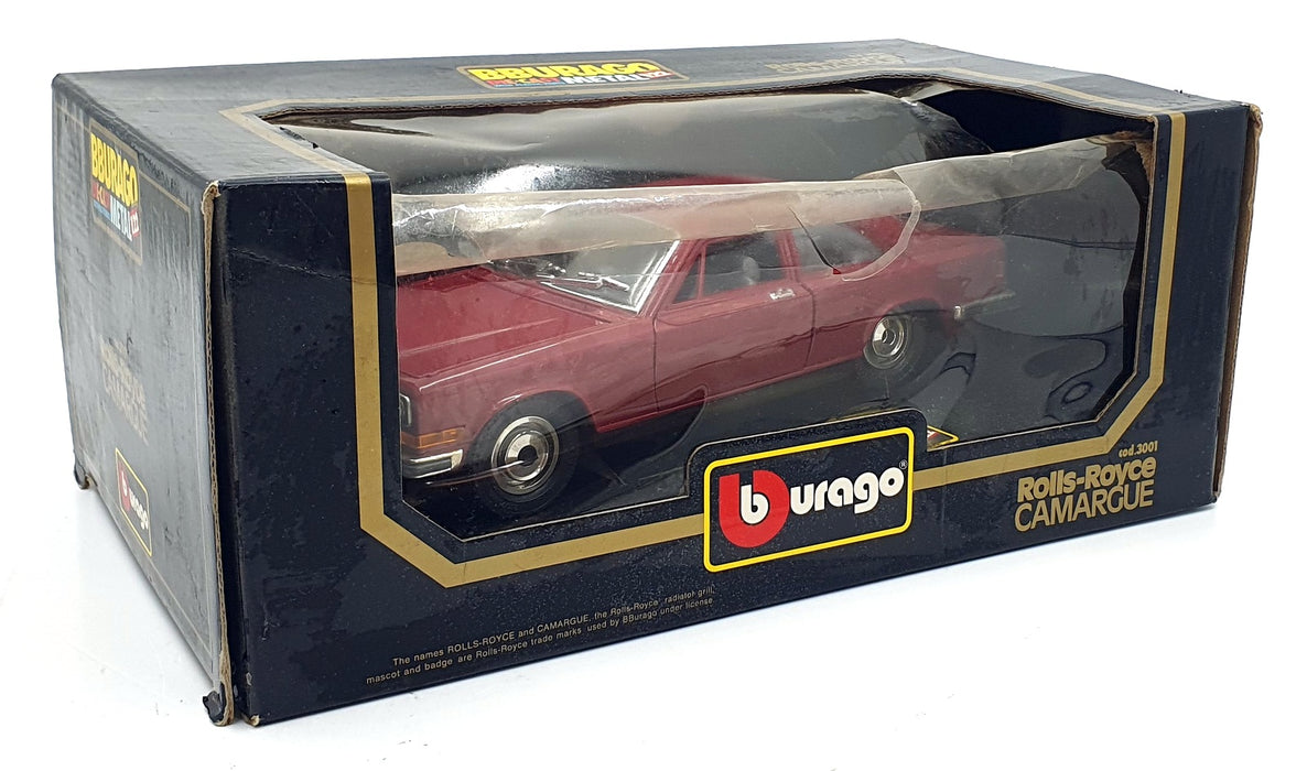 Burago 1/22 Scale Diecast 3001 - Rolls Royce Carmargue - Red