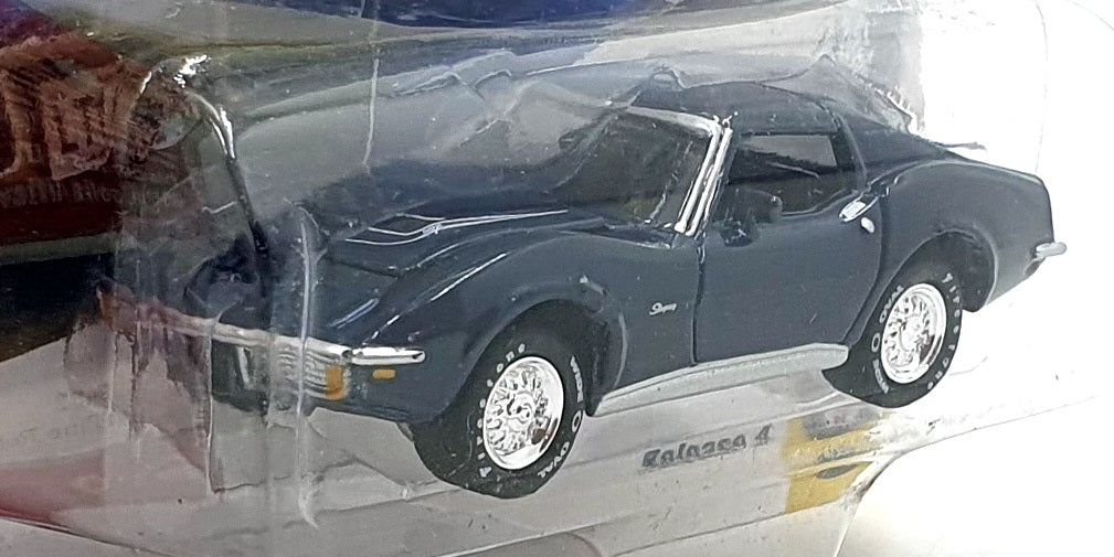 Johnny Lighting 1/64 Scale JLMC016 - 1972 Chevrolet Corvette - Blue