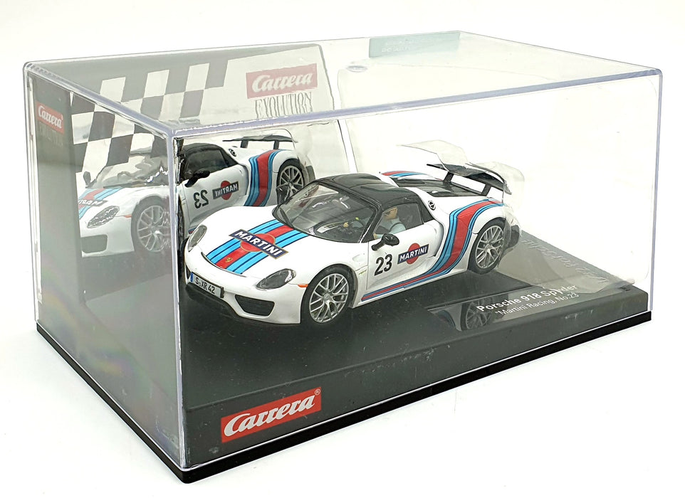 Carrera 1/32 Scale Slot Car 27467 - Porsche 918 Spyder #23 "Martini Racing"