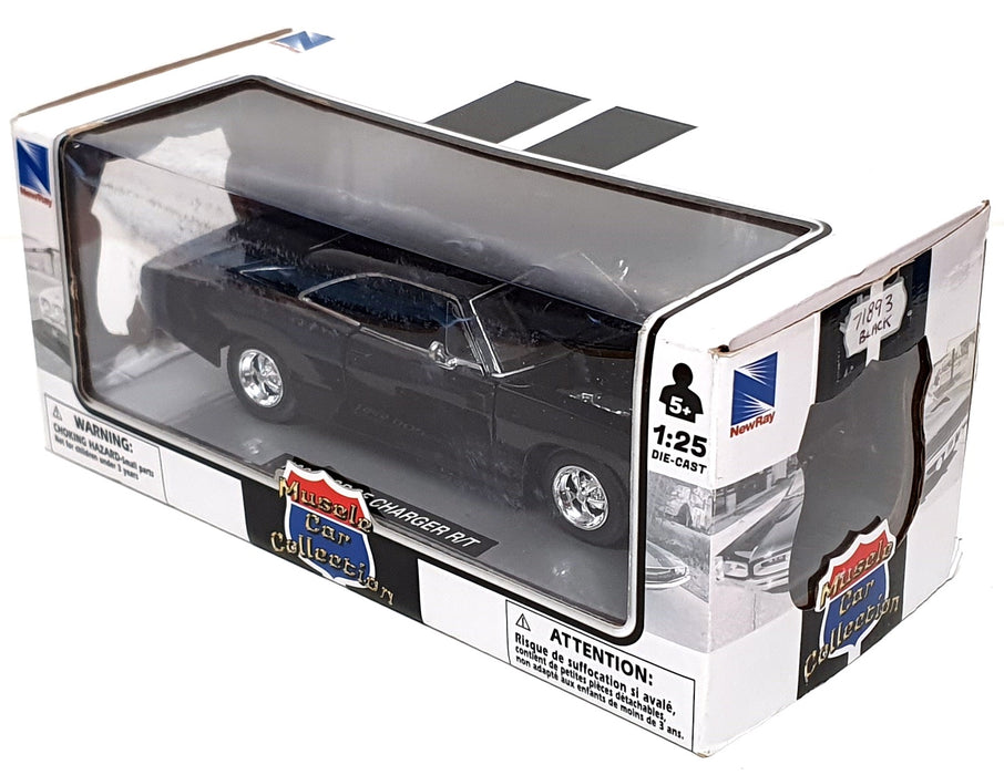 New Ray 1/25 Scale Diecast 71893 - 1969 Dodge Charger R/T - Black