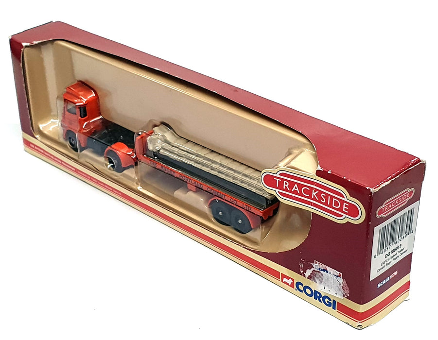 Corgi 1/76 Scale DG186013 - ERF LV Flatbed Trailer Rugby Cement - Orange