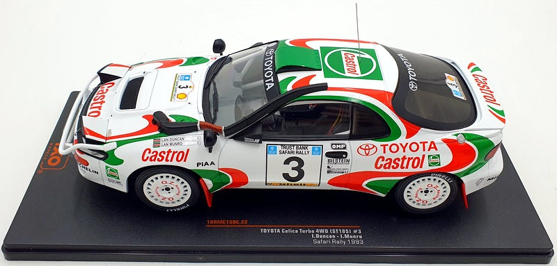 IXO Models 1/18 Scale 18RMC150C Toyota Celica Turbo 4WD #3 Safari 1993 L.Duncan