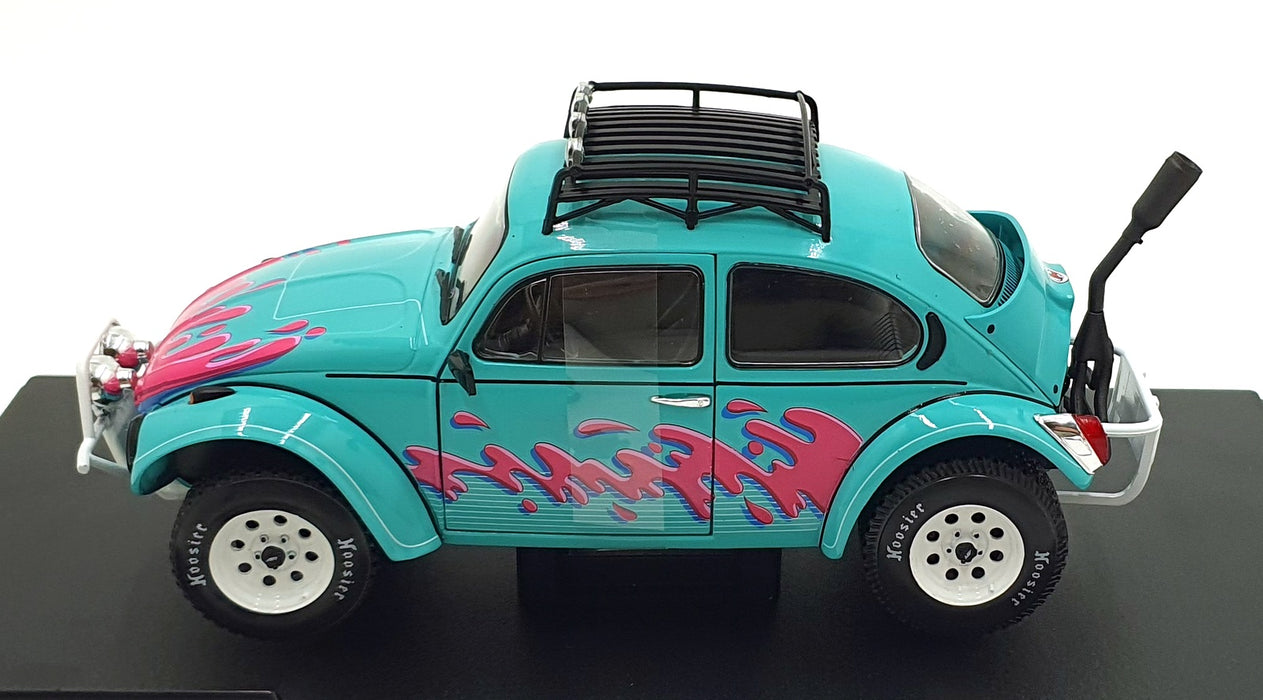 Solido 1/18 Scale Diecast S1809604 - Volkswagen Beetle Buggy Baja - Green/Pink