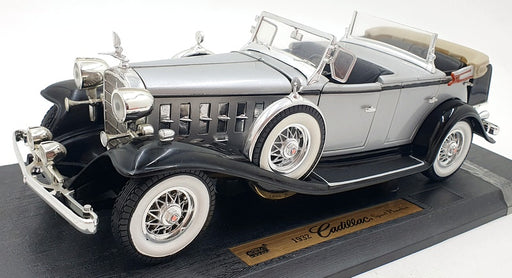 Anson 1/18 Scale Diecast 30383 - 1932 Cadillac Sport Phaeton Silver Black