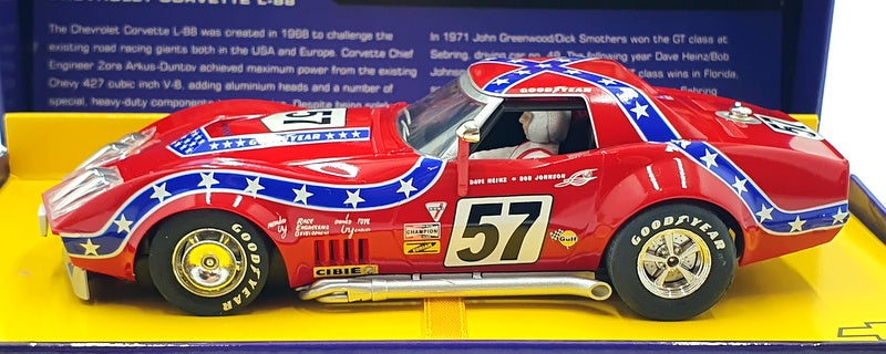 Scalextric 1/32 Scale Slot Car C2502A - Chevrolet Corvette L-88 #57 - Red
