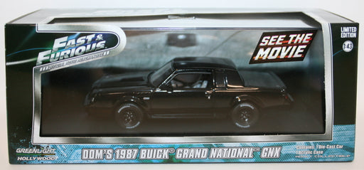 Greenlight 1/43 Scale 86231 Fast & Furious Dom's 1987 Buick Grand National GNX