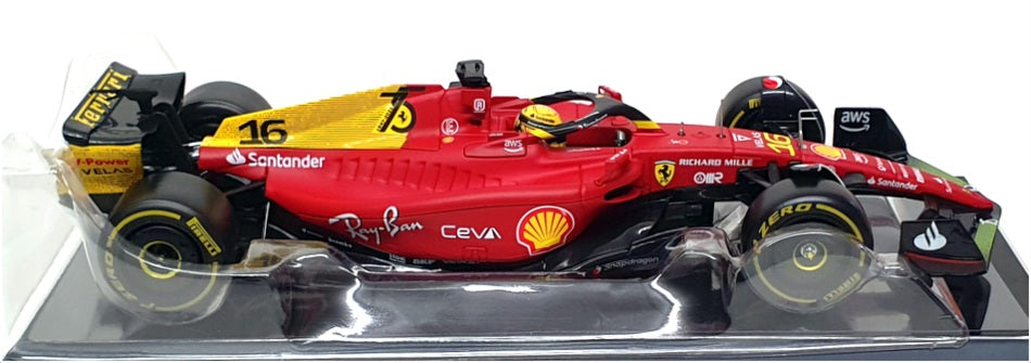Burago 1/24 Scale 18-26806 - F1 Ferrari F1-75 - #16 Charles Leclerc 2022