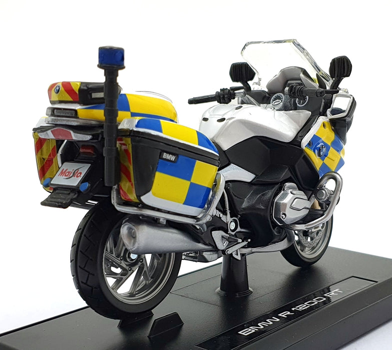 Maisto 1/18 Scale 15953 - BMW R 1200 RT Motorbike Police - White/Blue/Yellow