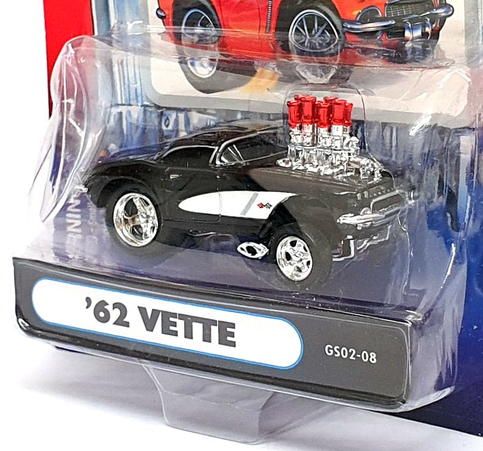 Muscle Machines 1/64 Scale 71172 GS02-08 - 1963 Chevrolet Corvette - Black/White