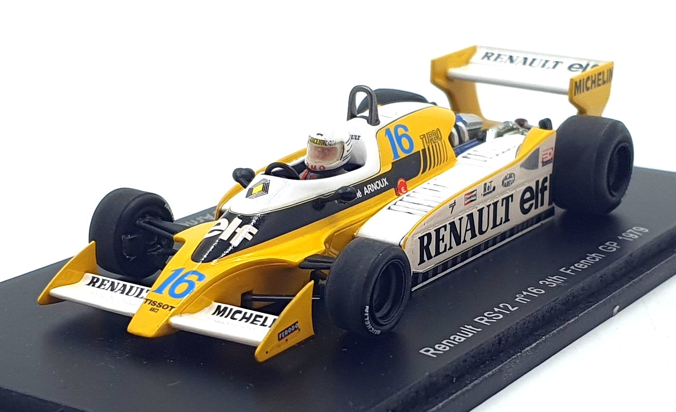 Spark 1/43 Scale S1705 - Renault RS12 #16 3rd French GP 1979