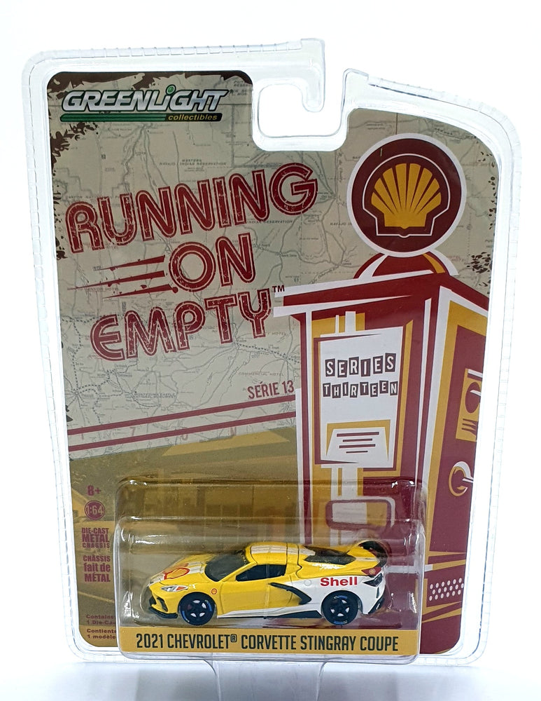 Greenlight 1/64 Scale 41130-E  - 2021 Chevrolet Corvette Stingray Coupe - Yellow