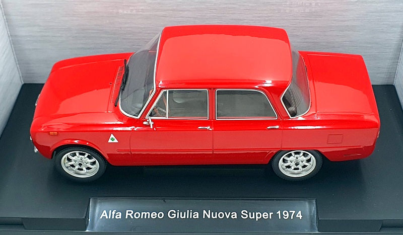 Model Car Group 1/18 Scale MCG18333 - 1974 Alfa Romeo Giulia Nuova Super LHD Red