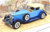 Matchbox 11cm Long Diecast YY4 - Duesenberg Model J - 2-Tone Blue