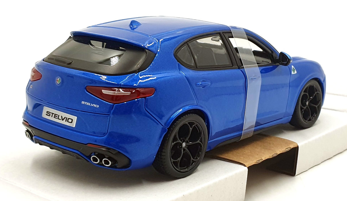Burago 1/24 Scale Diecast 18-21086 - Alfa Romeo Stelvio - Blue