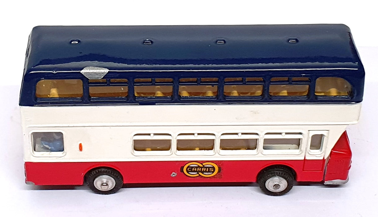 Metosul 12cm Long 23 - Leyland Atlantean Autocarro 2 Pisos Bus - Blue/White/Red
