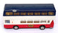 Metosul 12cm Long 23 - Leyland Atlantean Autocarro 2 Pisos Bus - Blue/White/Red