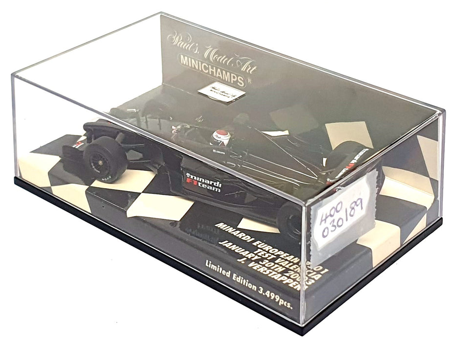 Minichamps 1/43 Scale 430 030189 - F1 Minardi PS01 Test Valencia Jan 30 2003