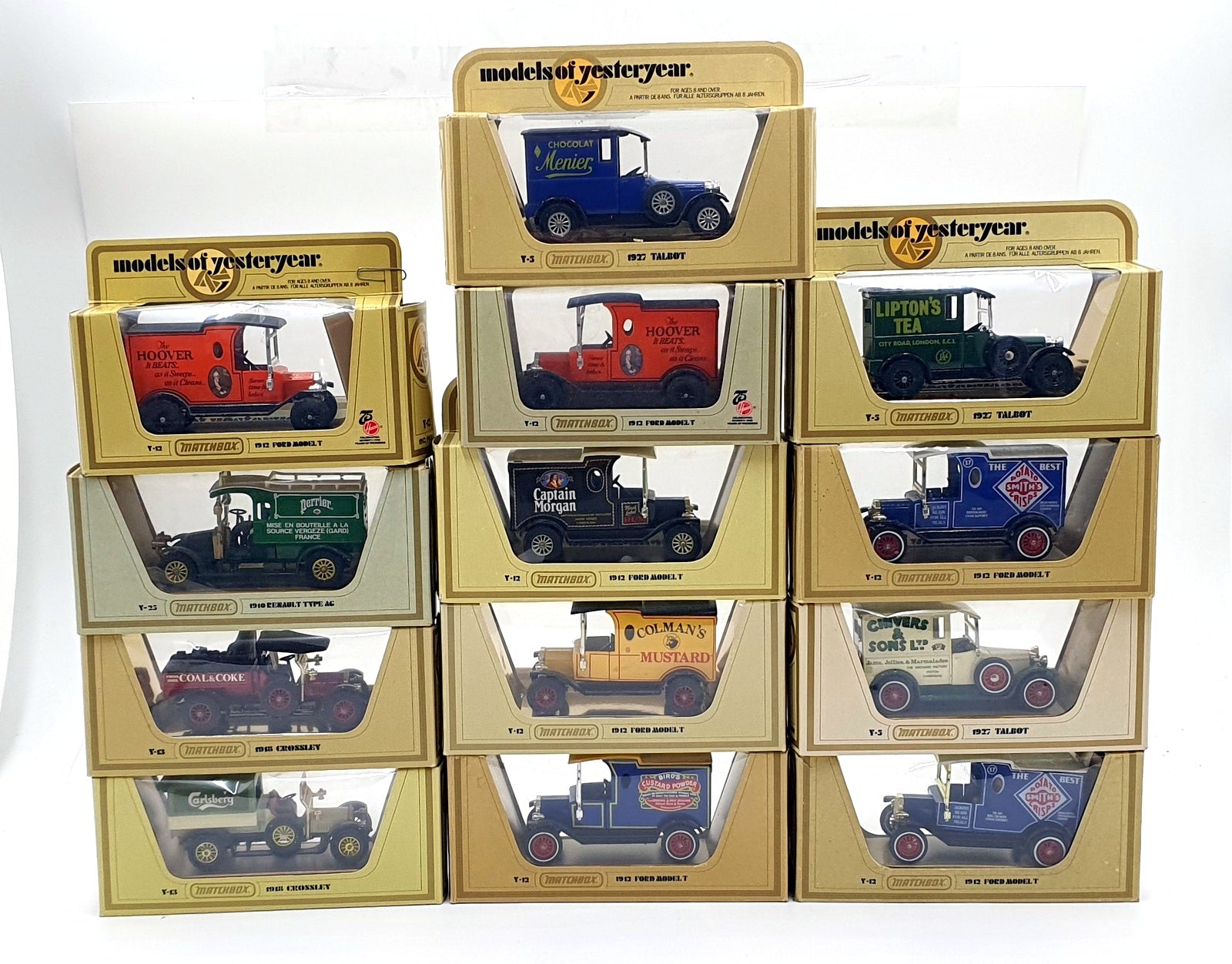 Matchbox Models Of Yesteryear MBSET13C - Collection Of 13 Assorted Vans