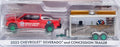 Greenlight 1/64 Scale 30456 2023 Chevrolet Silverado & Concession Trailer CHASE