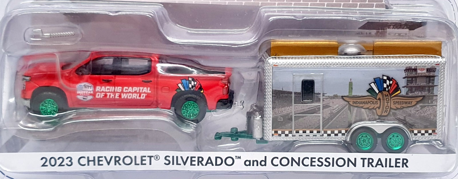 Greenlight 1/64 Scale 30456 2023 Chevrolet Silverado & Concession Trailer CHASE