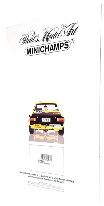 Minichamps Resin 1 2015 - A4 Fully Illustrated Colour Catalogue 23 Pages