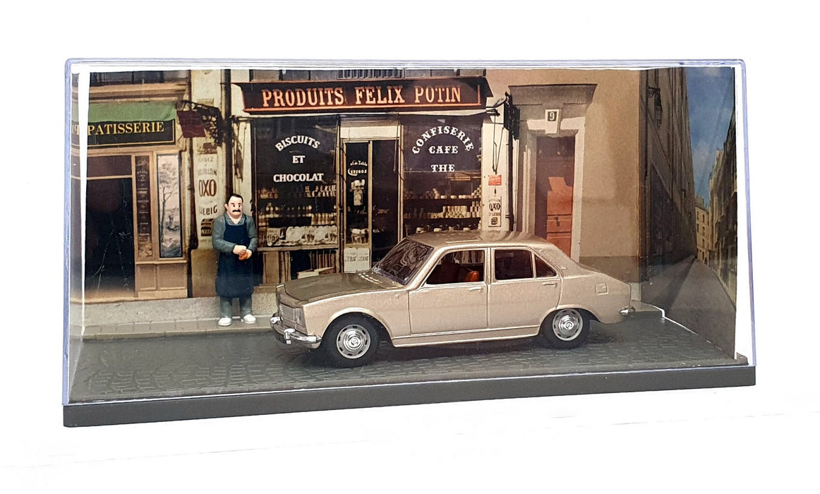 Norev 1/43 Scale Diecast ND001 - Peugeot 504 Diorama - Gold