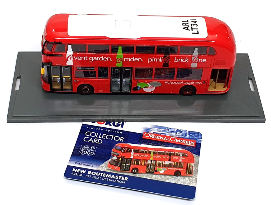 Corgi 1/76 Scale OM46615A - New Routemaster London Bus Arriva Rt. 137