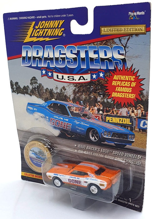 Johnny Lightning 1/64 Scale 320-100 Dragsters USA 1972 Colour Me Gone Lindamood