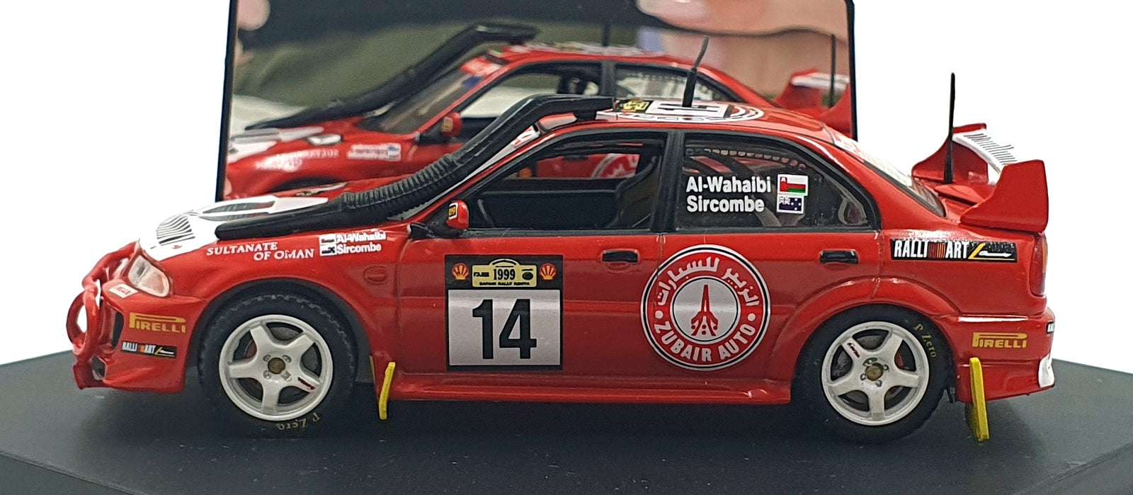 Skid 1/43 Scale SKM99066 - Mitsubishi Lancer EVO. V #14 Safari Rally 1999