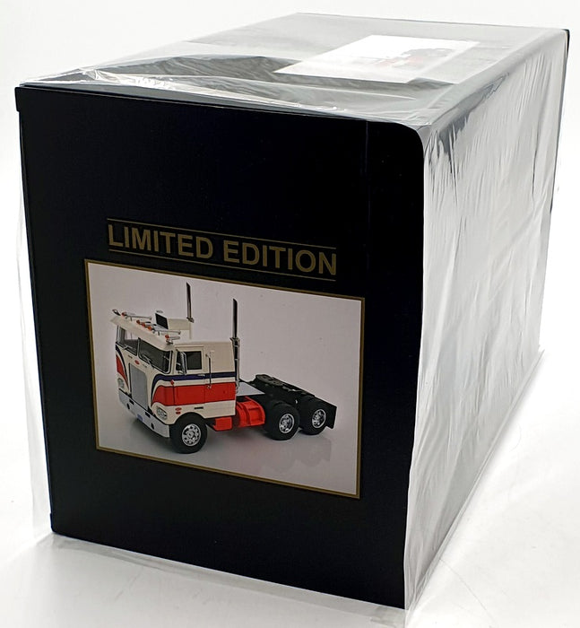 KK Scale Road Kings 1/18 Scale RK180153 Peterbilt 352 Pacemaker White/Red/Blue