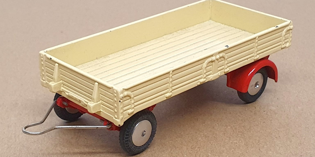 Corgi Toys 9cm Long Original Diecast 55 - Dropside Trailer - Cream