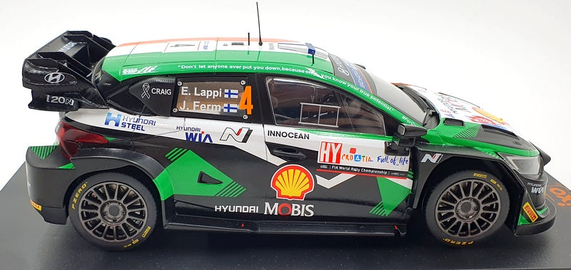 IXO Models 1/18 Scale 18RMC160B Hyundai i20 N Rally1 #4 Croatia 2023 Lappi