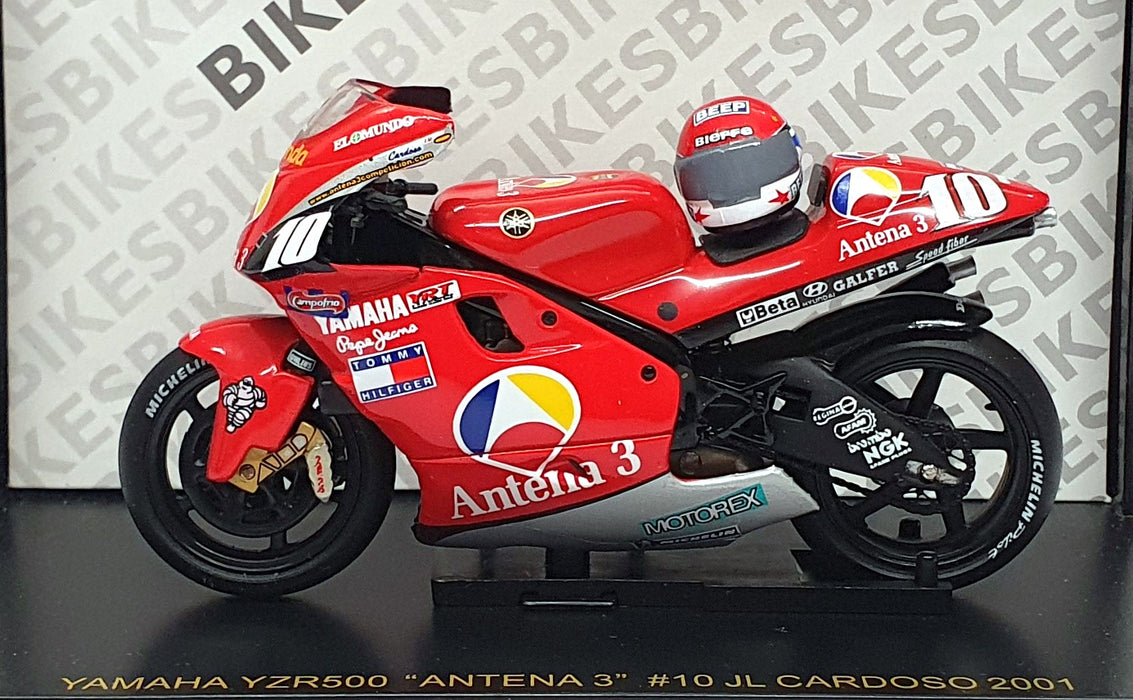 Ixo 1/24 Scale RAB006 - Yamaha YZR Antena 3 #10 JL Cardoso 2001 - Red