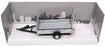 Cararama 1/43 Scale 4-92310 - Single Axle Car Trailer - Silver